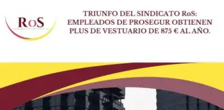 TRIUNFO DEL SINDICATO RoS: EMPLEADOS DE PROSEGUR OBTIENEN PLUS DE VESTUARIO DE 875 € AL AÑO. PLUS-DE-VESTUARIO