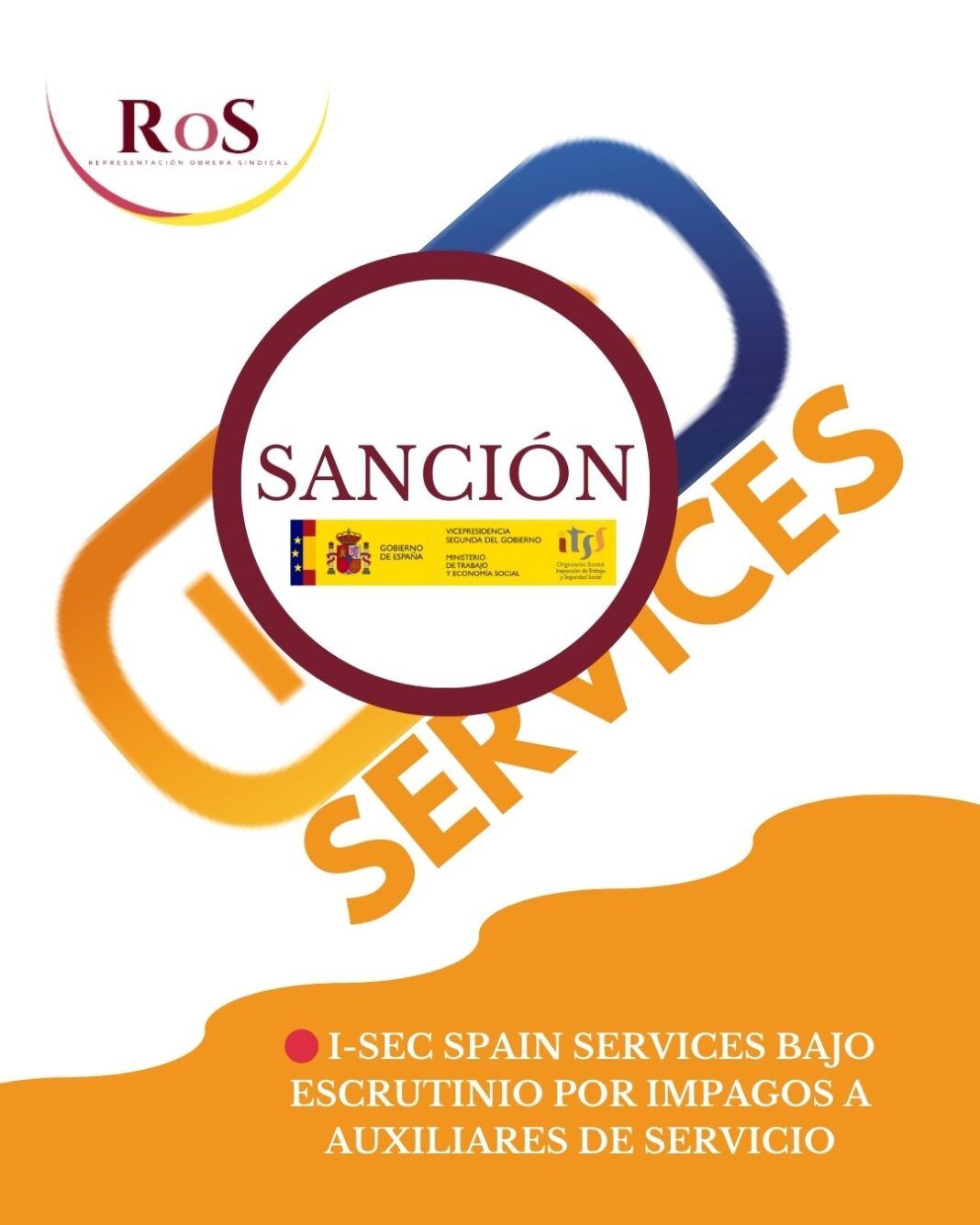 1º noticia Sindicato RoS denuncia impagos de I-SEC Aviation Security a auxiliares de servicio