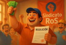 El Sindicato RoS logra acuerdo judicial que garantiza el pago de atrasos salariales a trabajador de seguridad privada. Justicia y defensa sindical.