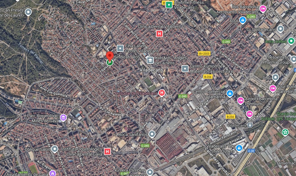 mapa de ubicación del sindicato ros