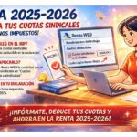 Campaña renta 2025-2026: cómo desgravar la cuota sindical y pagar menos en tu declaración renta 2025-2026