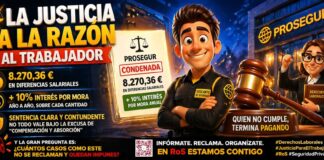 Prosegur bajo la lupa por recortes salariales encubiertos: RoS actúa y la justicia sentencia Nómina de trabajador con recortes salariales