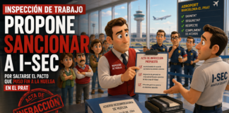 Inspección de trabajo propone sancionar a I-SEC por saltarse el pacto que puso fin a la huelga en El Prat datos denuncia de inspección