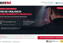 Curso de vigilancia en eventos musicales gratis en Barcelona: formación especializada de 20 horas en 2026 Curso de vigilancia en eventos musicales gratis en Barcelona. Formación presencial de 20 horas para vigilantes con TIP. Fechas, temario e inscripción.